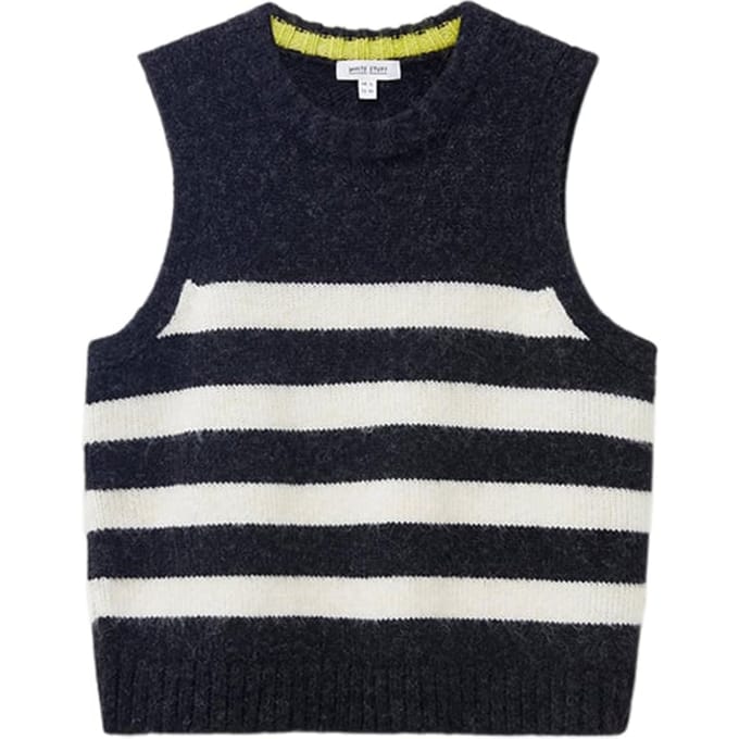 White Stuff Stripe Tank Black Taglia: 6 | Canottiere Outlet | Donna | Nero