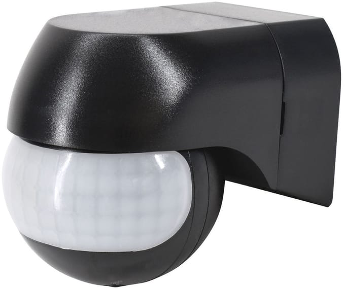 BEMKO Bewegingsmelder PIR - 800W Bewegingssensor LED - Voor buiten IP44 - 180° Detectie - Max. 12 M - Zwart
