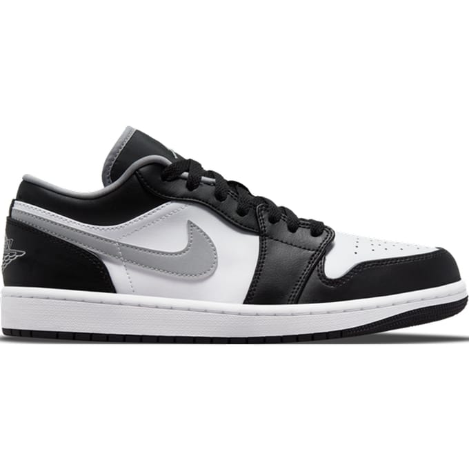 Air Jordan 1 Low Zwart Medium Grijs Unisex Sneakers Wit 553558-040 40 gray