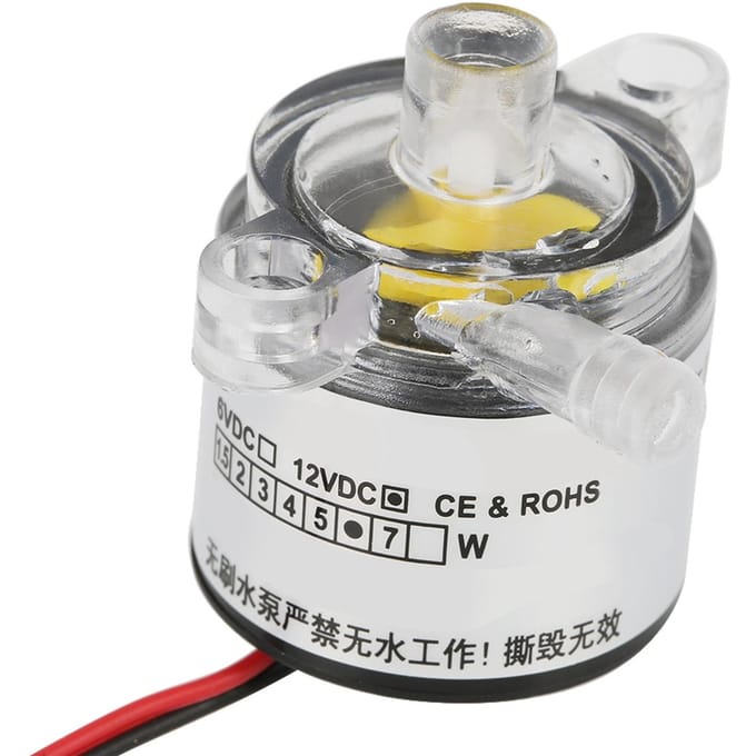 1 stuks Mini 12V DC 6W Voedselkwaliteit Dompelbare Borstelloze Waterpomp 2Lmin