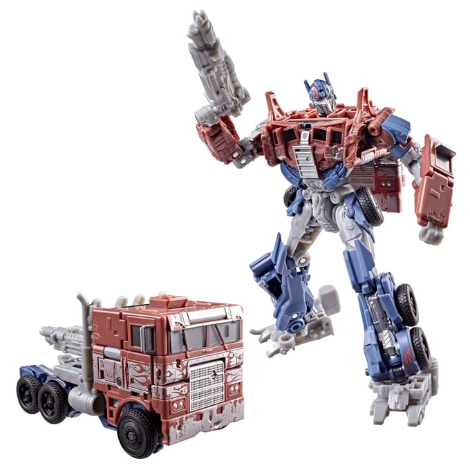 Transformers Studio Series Optimus Prime uit Transformers: Age of Extinction, omvormbare Voyager Class-actiefiguur van 17 cm, robotspeelgoed voor 8+