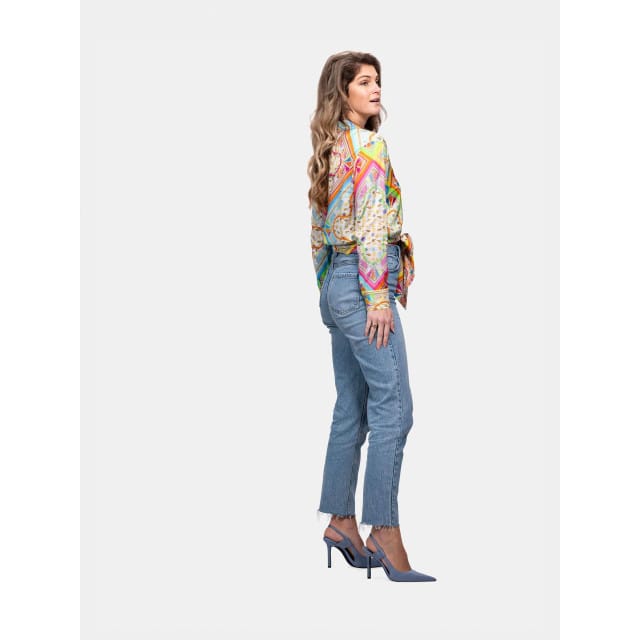 Mucho Gusto Blouse antwerp ocean patchwork
