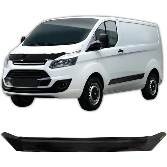 Déflecteur de Capot - SCOUTT - Ford Tourneo Custom - ABS Plastique - Installation Facile - Noir noir