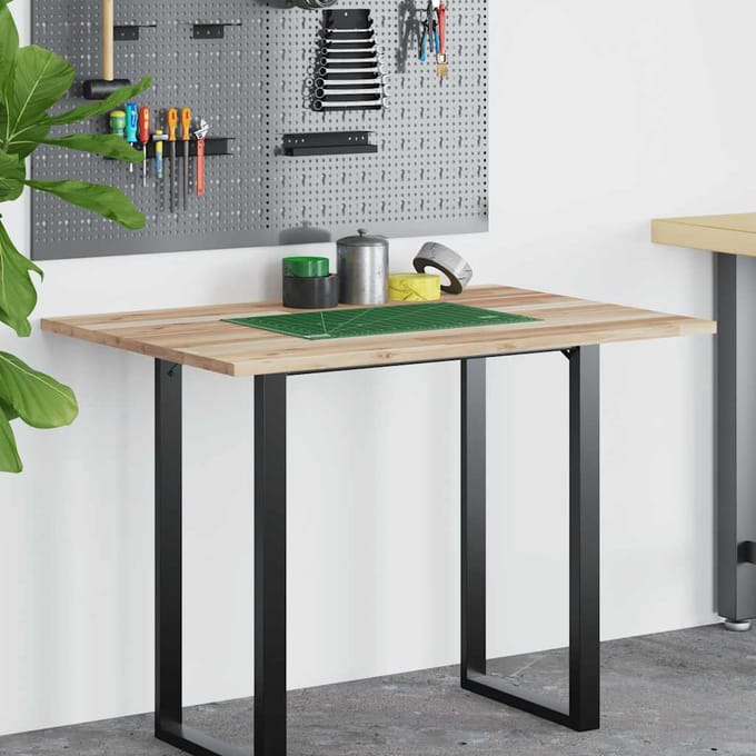vidaXL - Bureaublad - 100x80x2 - cm - onbehandeld - massief - acaciahout