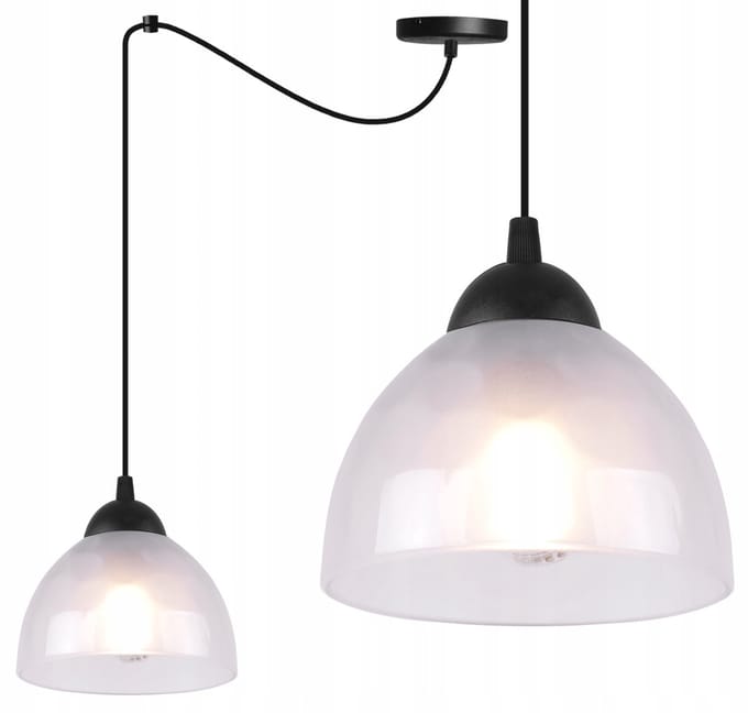 Hanglamp Loft Zwart Melkglas E27 - Stijlvolle Verlichting voor Woonkamer