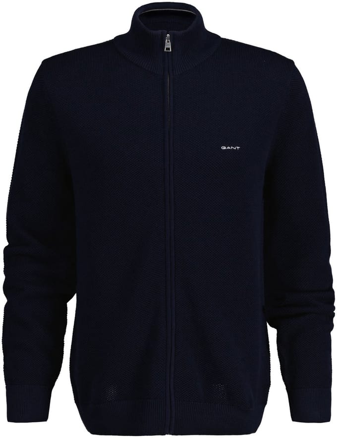 Gant vest donkerblauw
