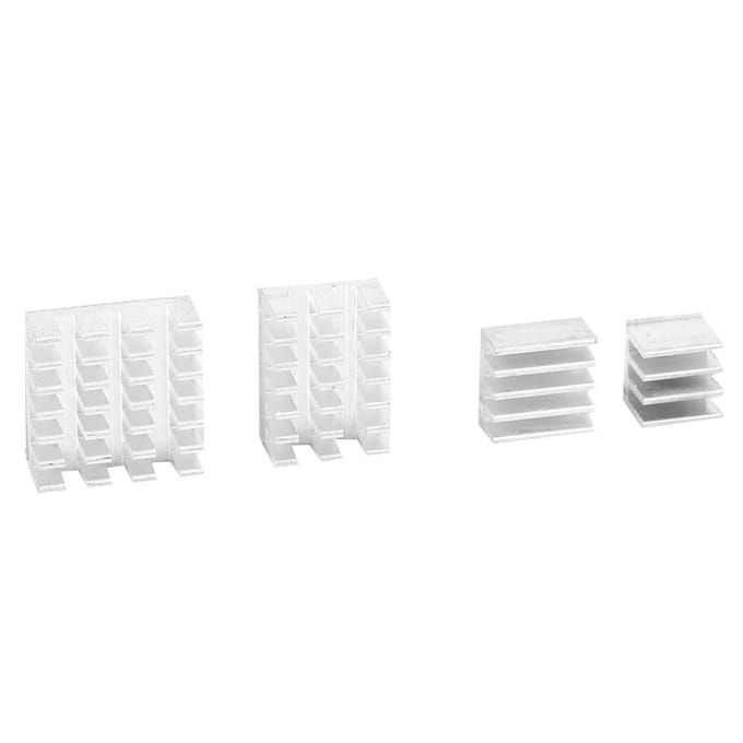 20 stuks Aluminium Koellichaam CPU Radiator met Zelfklevende Pad voor Raspberry Pi 234 3b 4B