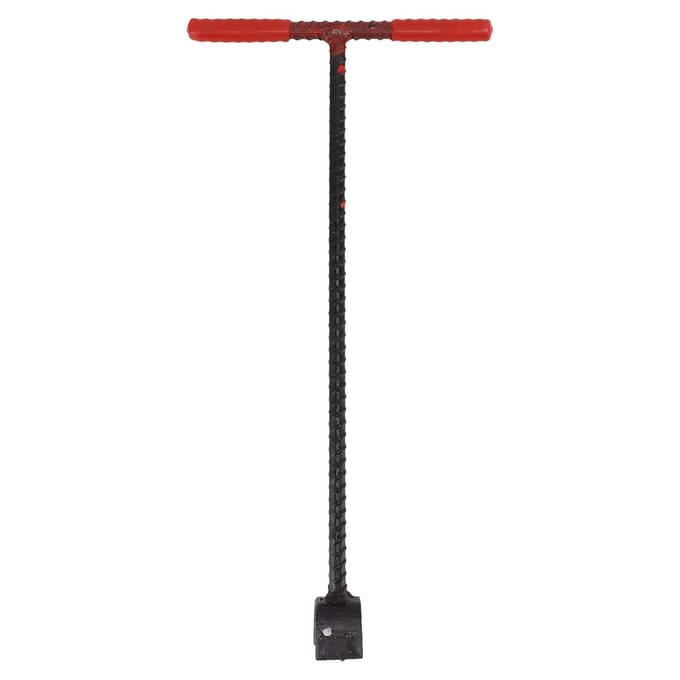 Clé de compteur d'eau 41x20cm Acier Poignée en T Clé de trottoir avec Clé utilitaire multifonctionnelle 4 voies black