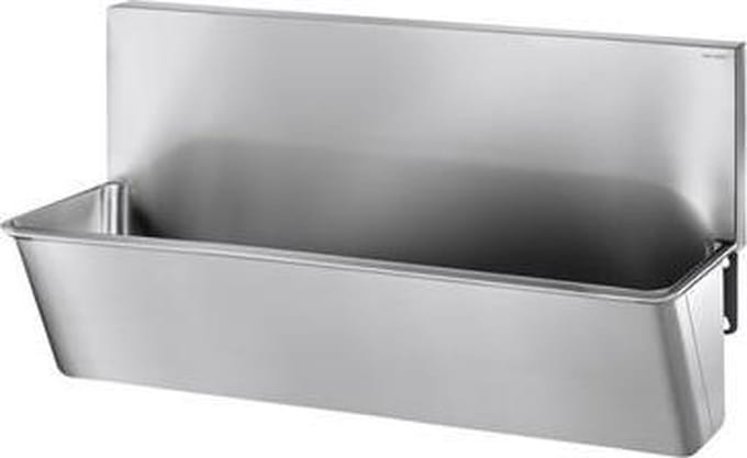 Medische scrub met hoge spatwand