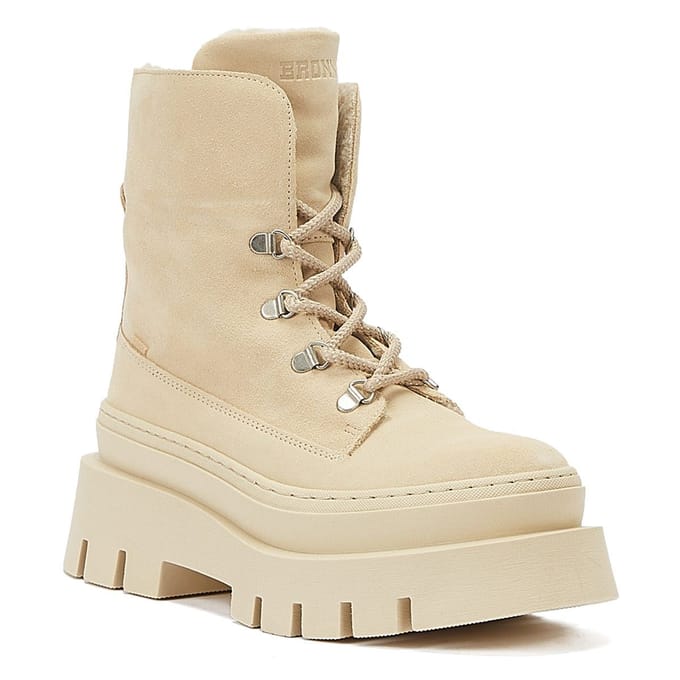 Bronx Evi-Ann Veterschoenen Hoog - gebroken wit - Maat 41