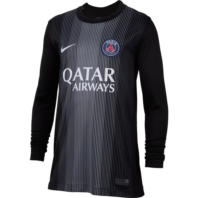 Nike T-shirt PSG Goalkeeper Stadium 2025/26 Zwart - Maat M