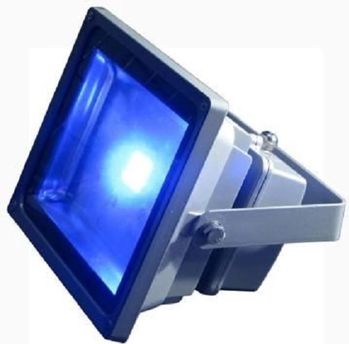 LED Bouwlamp / Schijnwerper - Blauw - 30 Watt - Buitenverlichting