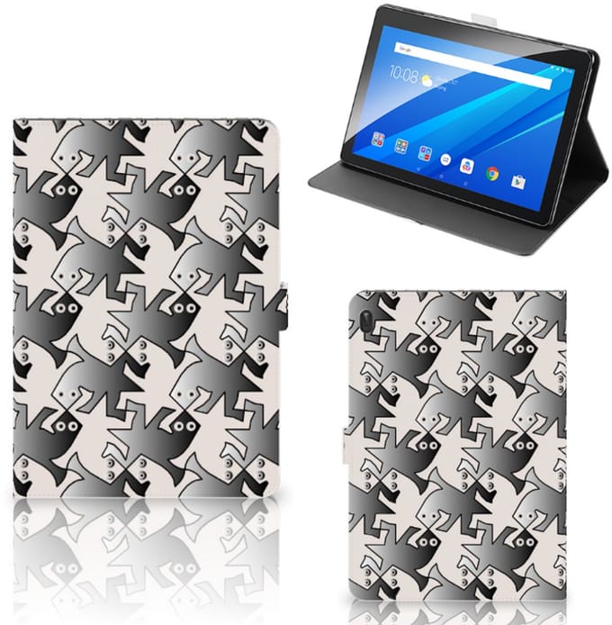 Lenovo Tab E10 Flip Case Salamander Grey