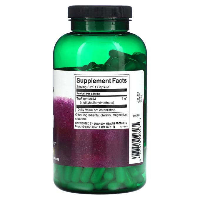 Msm, 1.000Mg, 240 Capsules