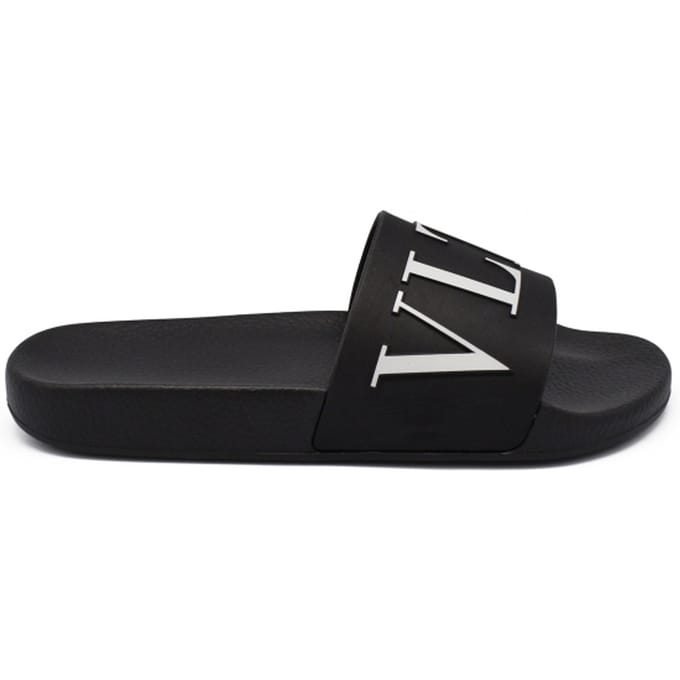 Valentino Garavani VLTN-slippers Zwart