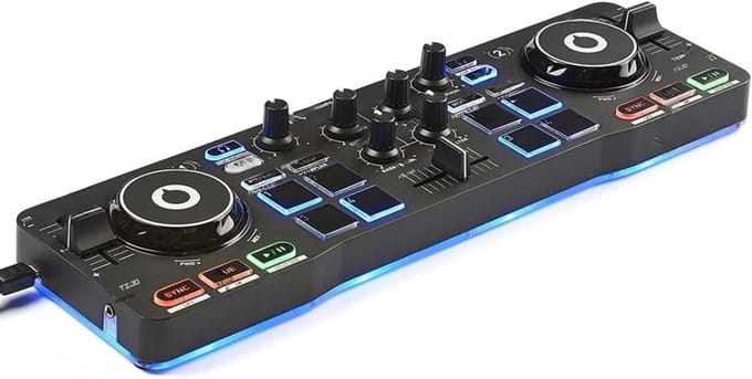 RUX® DJ Controller - DJ - Controller - Zwart - ‎38cm x 6cm x 14cm; 722 g
