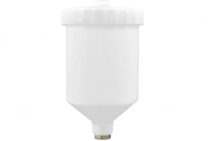 GEKO Plastic cup voor verfspuit - 600 ml - interne schroefdraad M16x1.5