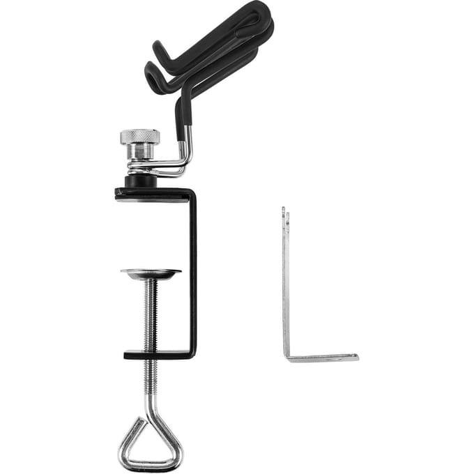 Support universel pour aérographe, outil de nettoyage, support à deux brosses, support de Table à pince avec Airbrush Holder Stand Only