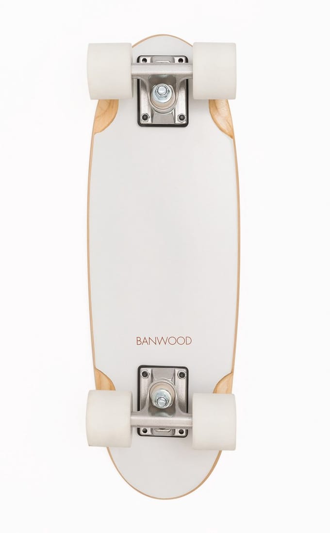 BANWOOD SKATEBOARD WHITE