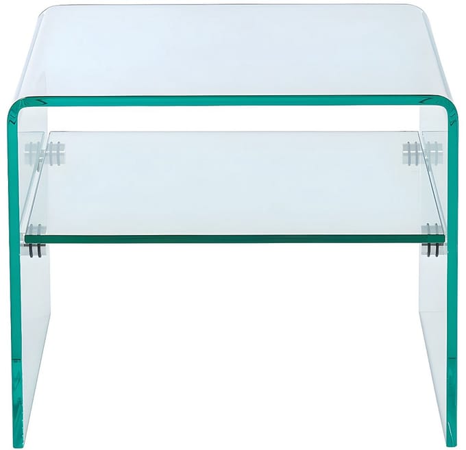 Vente-unique Nachtkastje van gehard glas - 1 nis - STILEOS