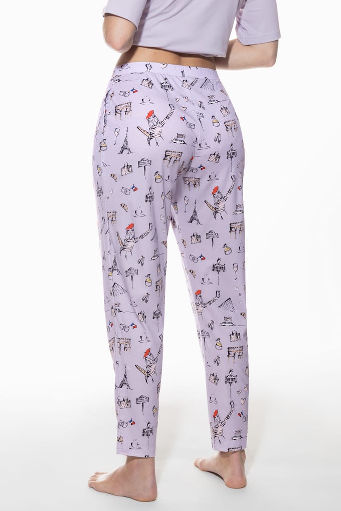 Broek op enkelhoogte Serie France Sensation Violet Cake