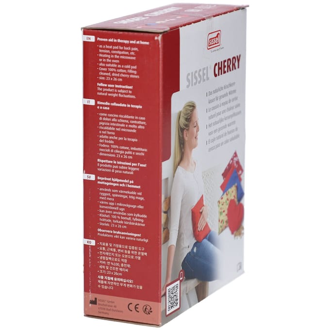 Sissel Cherry Kersenpitkussen 23cm x 26cm Blauw 1 Kussen