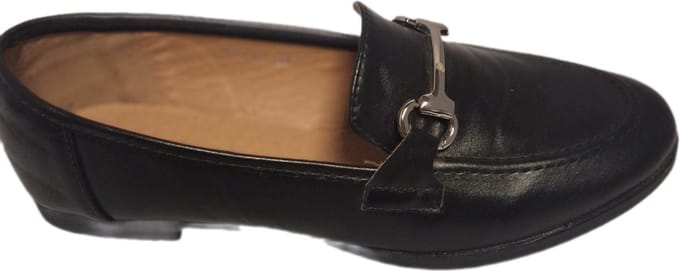 LUCKYSHOES-LOAFER-LEDERLOOK-BLACK-COLLEGESTYLE-38