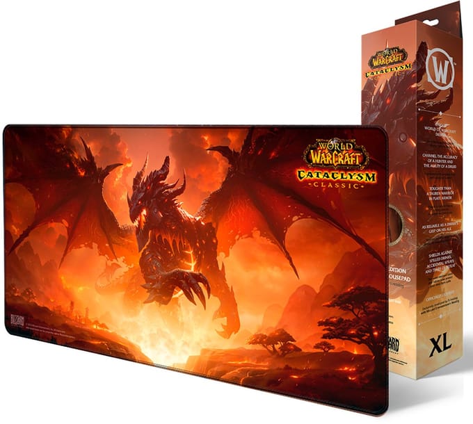 Blizzard - WoW - World of Warcraft Classic - Gaming Muismat XL - Azeroth - Cataclysm Deathwing