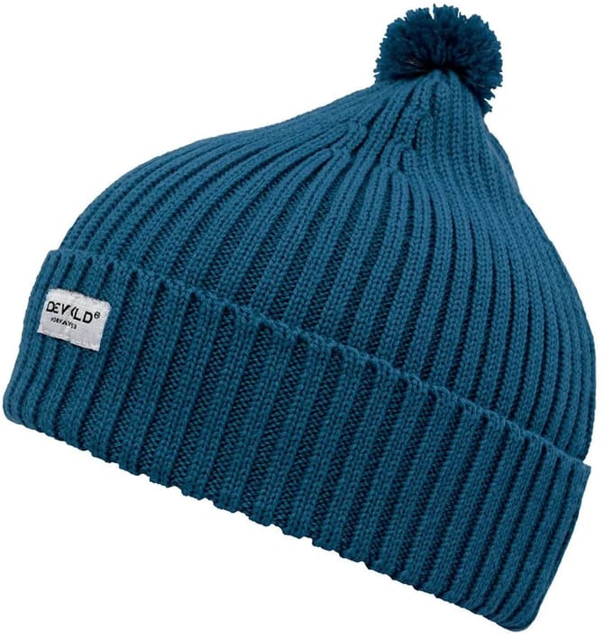 Devold Of Norway Skolma Merino Muts Blauw 54 cm Kinderen