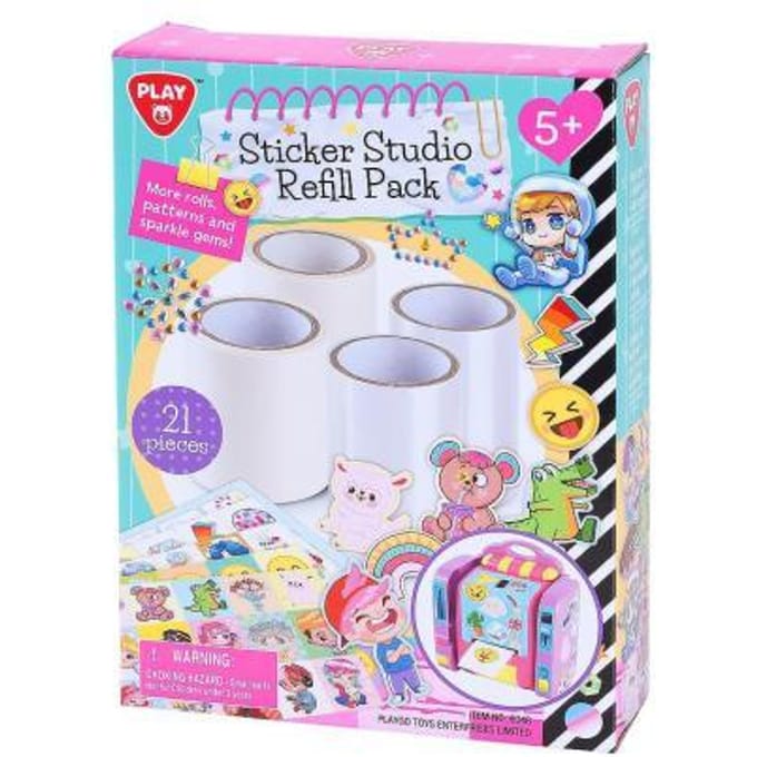 Playgo Create & Peel Sticker Studio aanvulset Knutselen