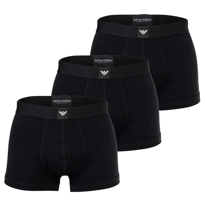 Emporio Armani Boxershorts ESSENTIAL LOGOLABEL Set van 3