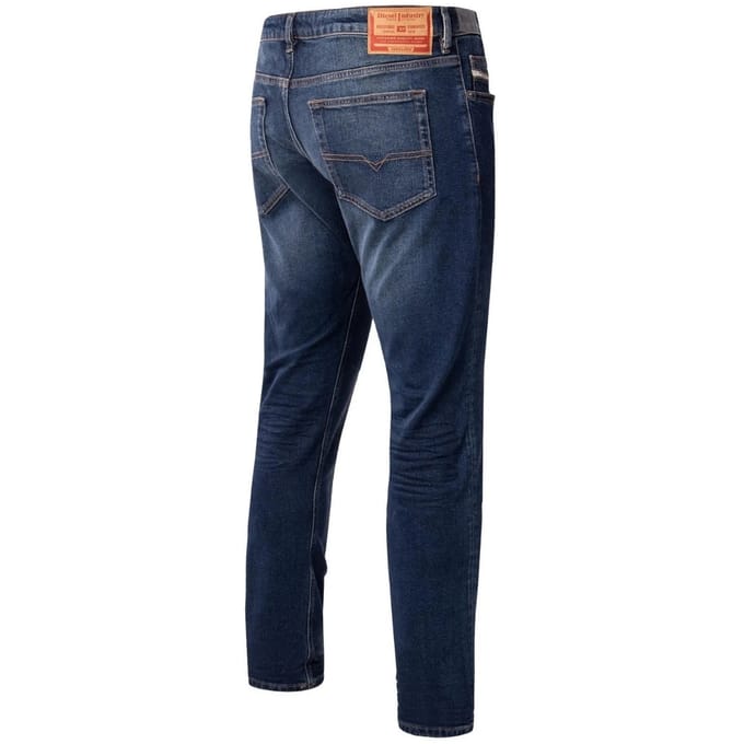 Diesel donkerblauwe jeans met D-glans