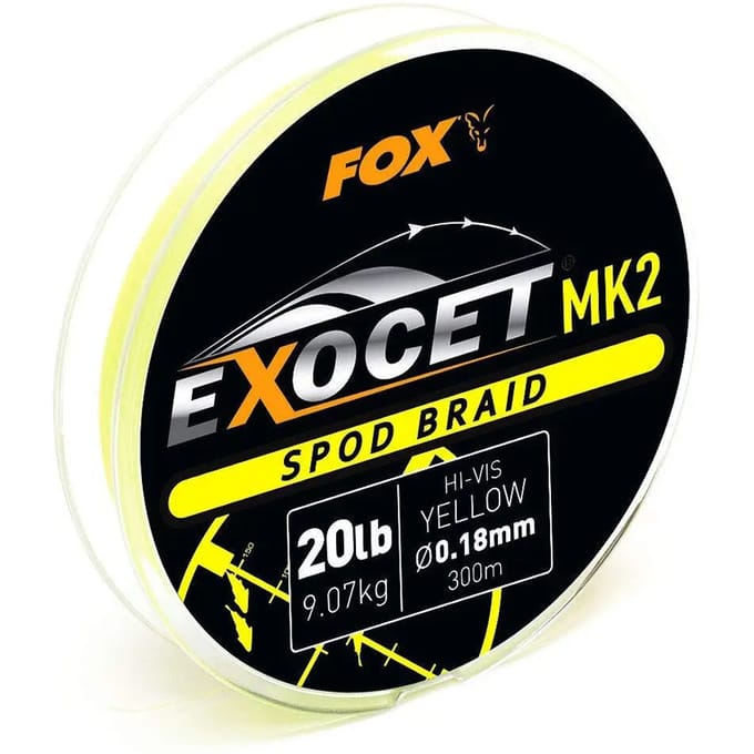 Fox International Exocet Spod Vlecht 300 M Geel 0.180 mm