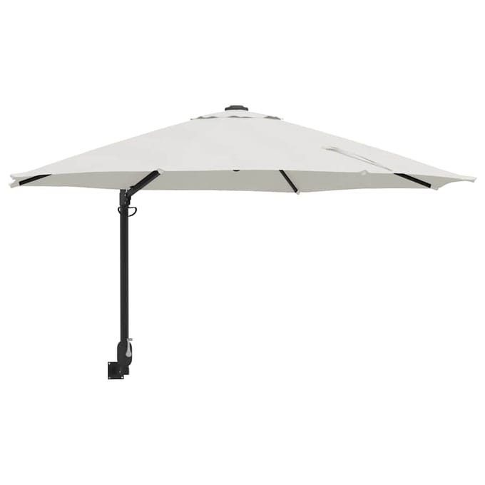 vidaXL - Tuinparasol - 248 - x - 248 - x - 148 - cm - Polyester - en - Staal - Zand