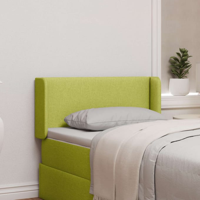 vidaXL - Hoofdbord - oor - Groen - Stof