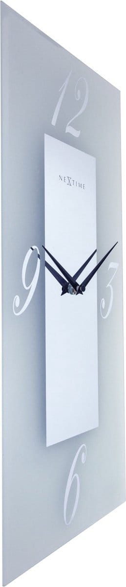 NeXtime Dali – Wandklok – 20 × 50 cm – Glas – Mat/Spiegel – Stil