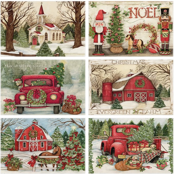 SUNMOOL Placemats - Hittebestendig - Onderleggers Placemats - 30 x 45cm - Type B - 6Stuks