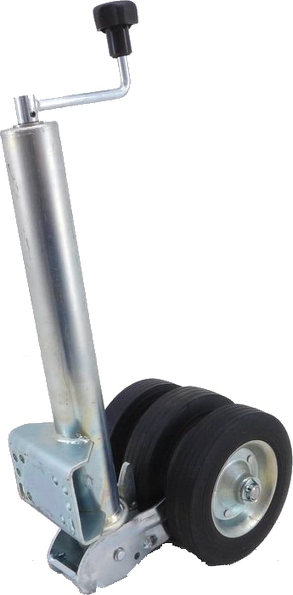Opklapbaar neuswiel - 60 mm - draagvermogen: 250 kg - 3 massieve wielen