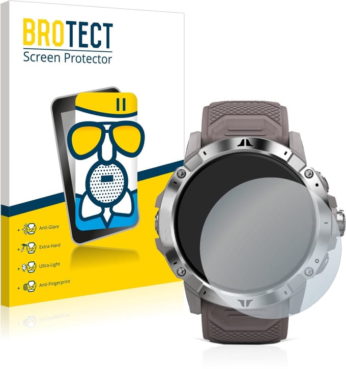 BROTECT - Screenprotector voor Coros Vertix 2 - Folie Beschermfolie Beschermglas matte