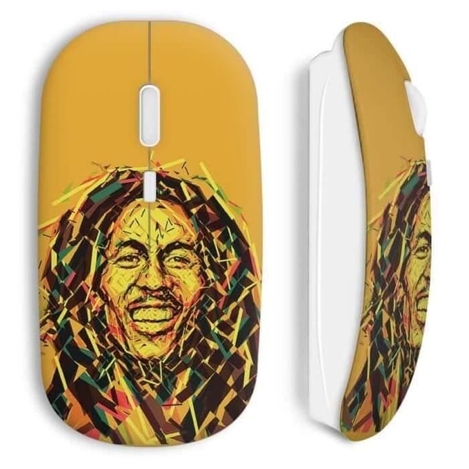 Souris Sans Fil - Bob Marley - Multicolore - Clé USB WiFi incluse - Compatible Mac et PC