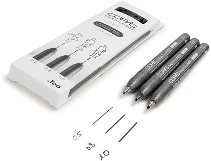 Set of liners Copic Multiliner 3 pcs – 0.5-1.0 mm
