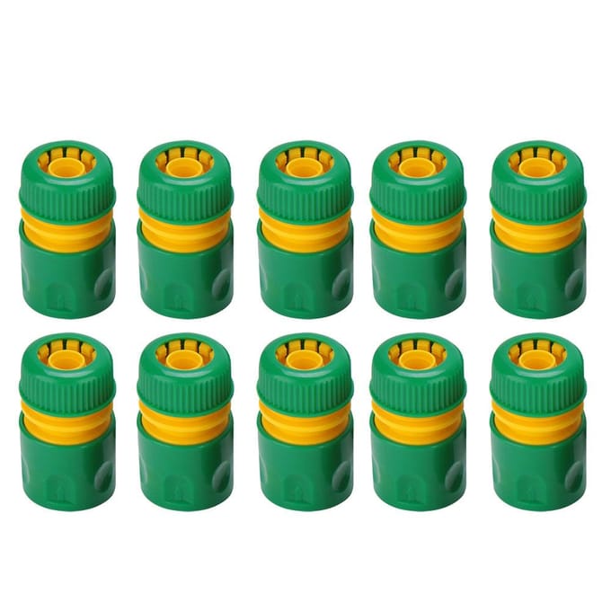 10 stuks 1/2  snelkoppelingen voor tuinslangen en irrigatiesystemen met schroefdraadverbinding green