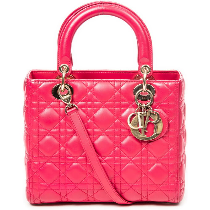 Medium Lady Dior Zip  Schoudertas