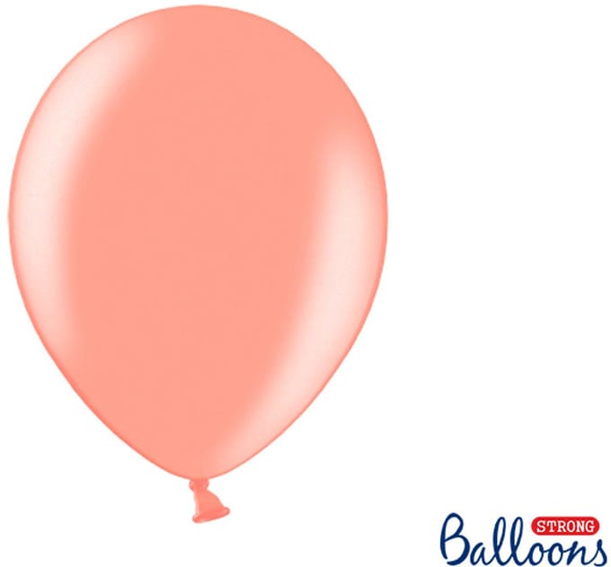 Rosé Gouden Metallic Ballonnen - 50 Stuks