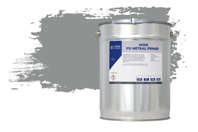 Wixx PU Metaalprimer - 20L - RAL 7046 | Telegrijs 2