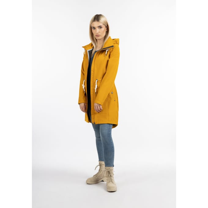 ICEBOUND softshell jas Dames mosterd