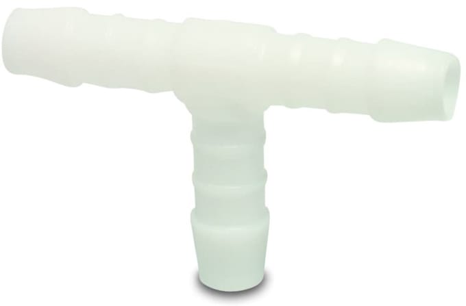 Slangkoppeling 13mm, T-stuk, Kunststof