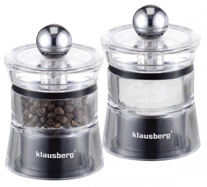 Klausberg - Peper- en Zoutmolenset - 6 cm - Keramisch Mechanisme