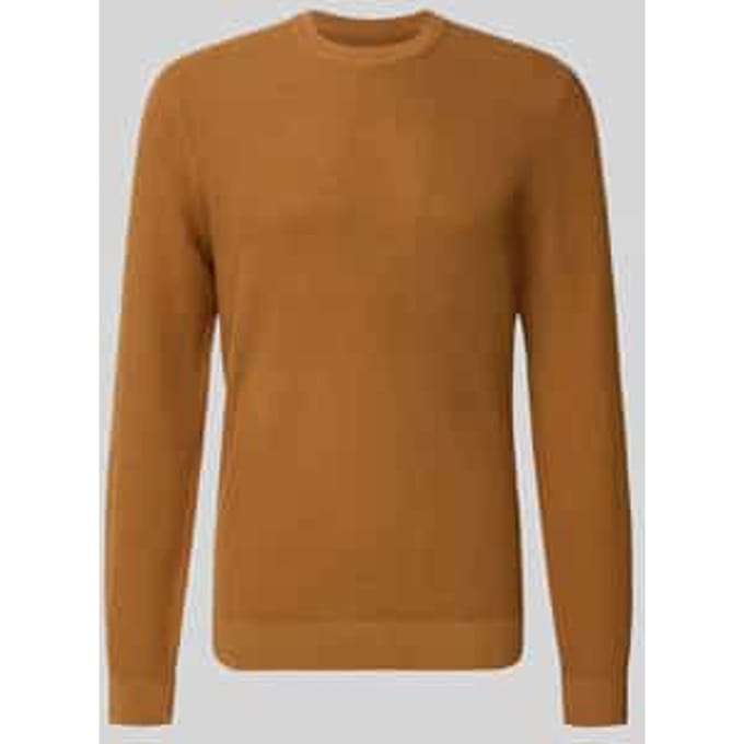 Gebreide pullover met ribboorden