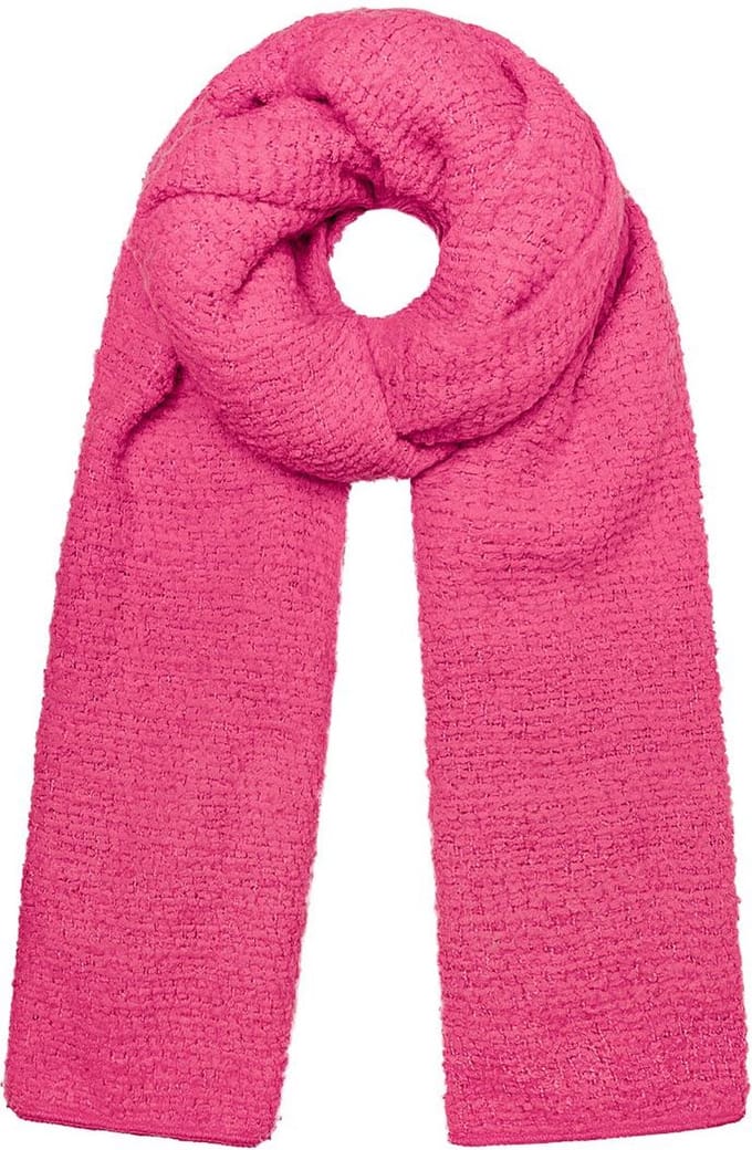 Yehwang Sweet Teddy - Sjaal - Relief - 100% Polyester - 180 x 50 cm - Fuchsia roze